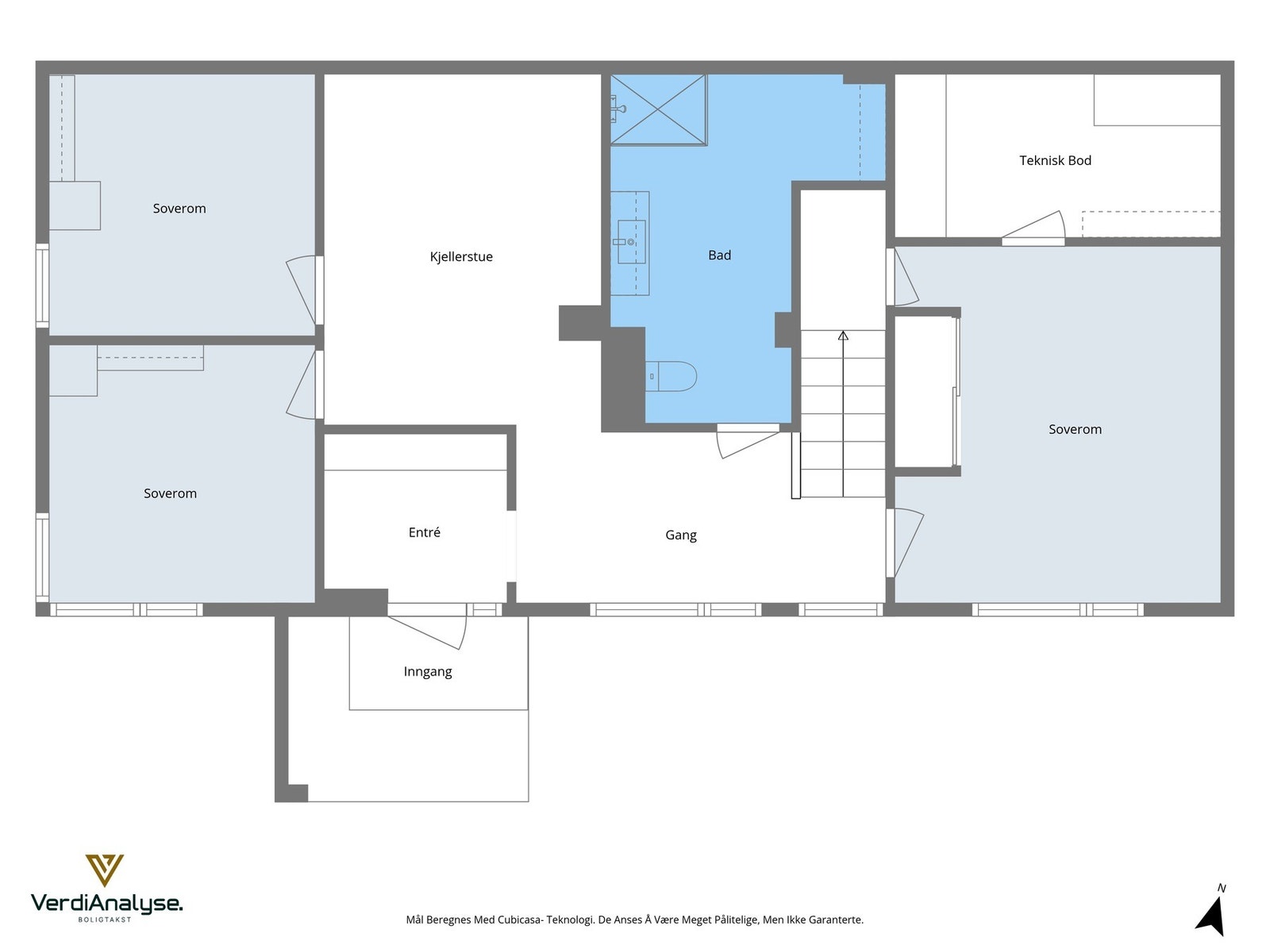 Planskisse kjeller Galleribilde