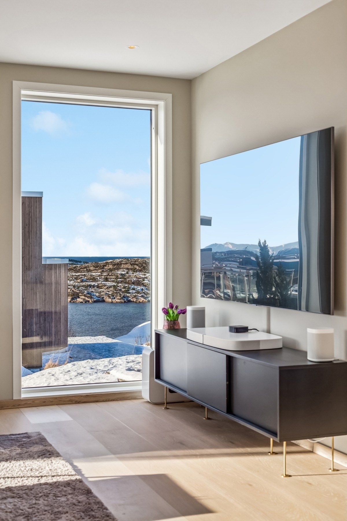 Stue og utsikt Galleribilde