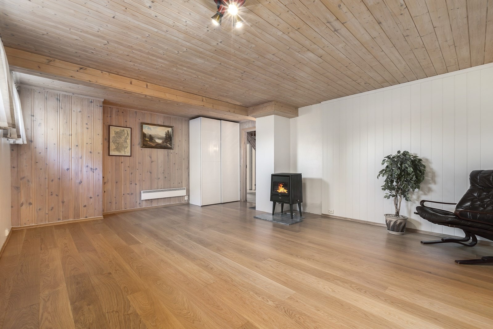 Kjellerstue med vedovn Galleribilde