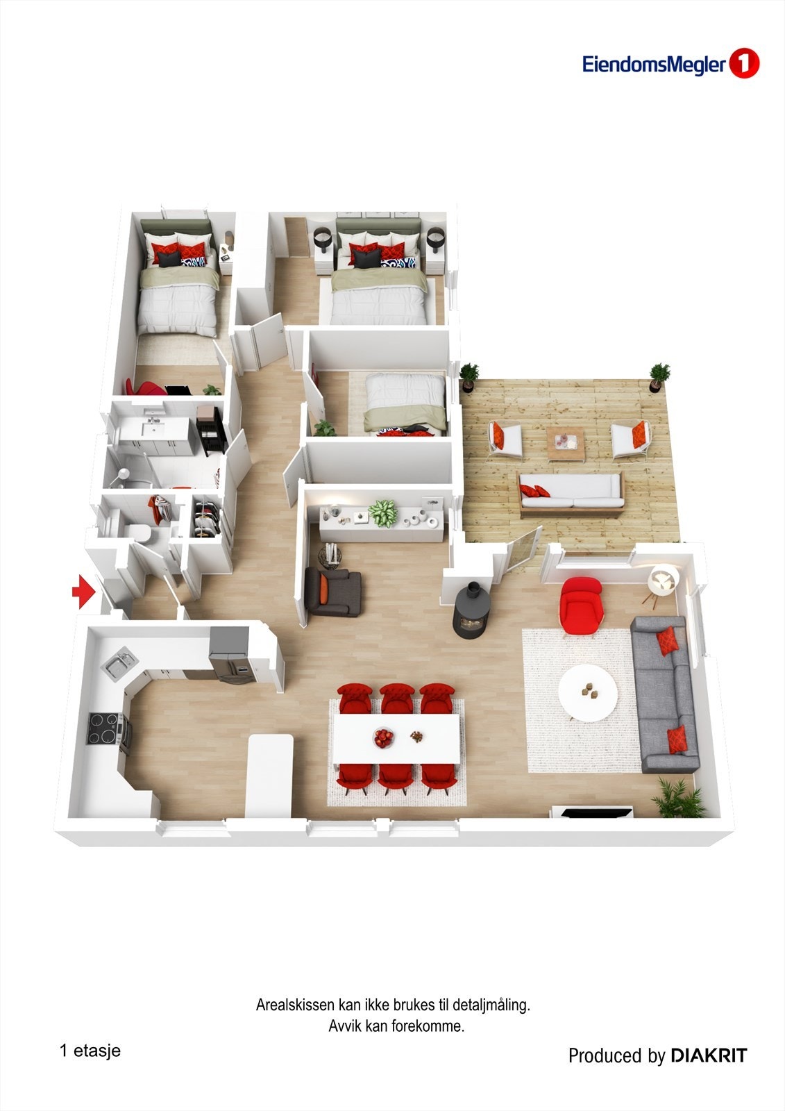 Plantegning 1.etasje Galleribilde