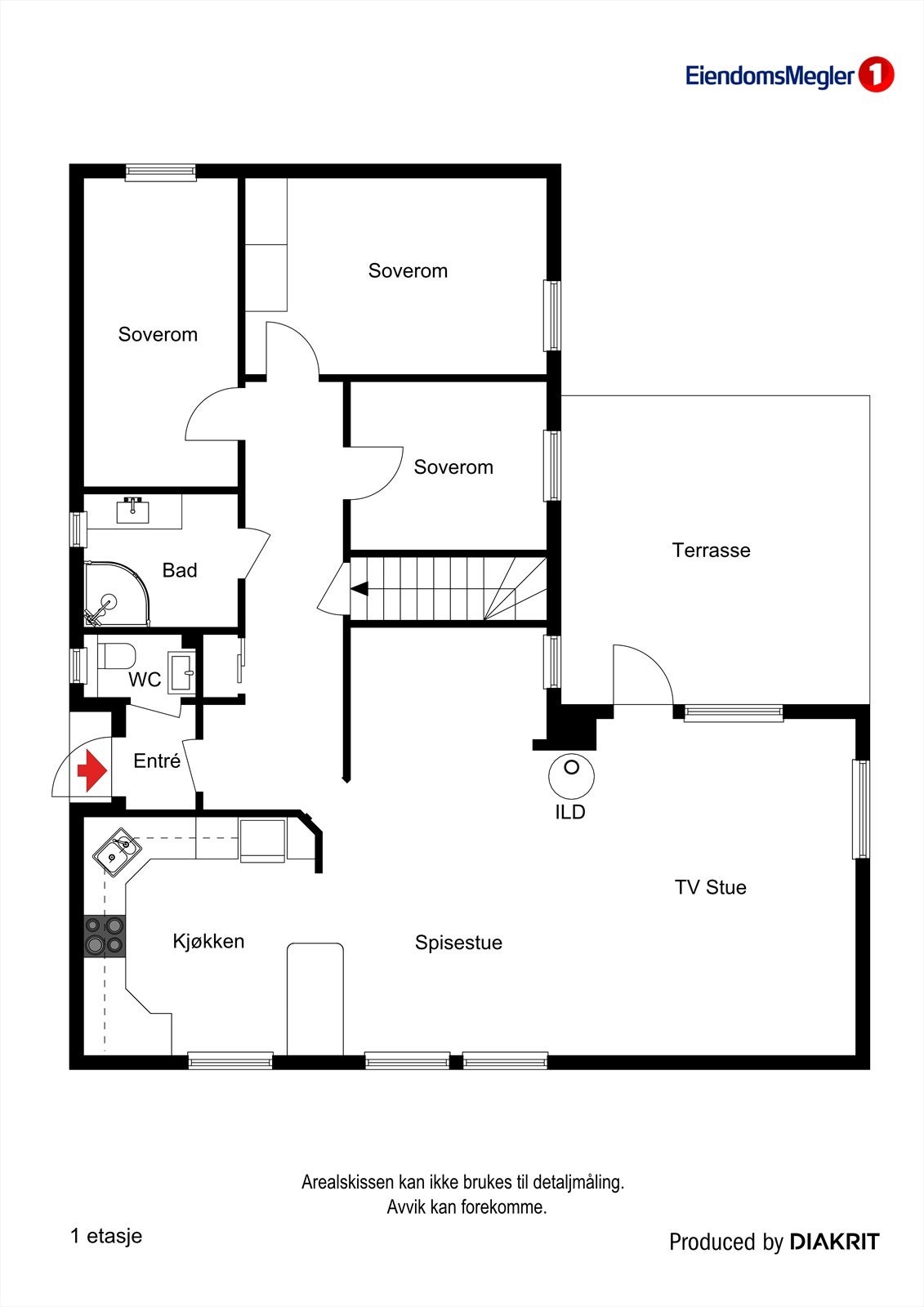 Plantegning 1.etasje. Galleribilde