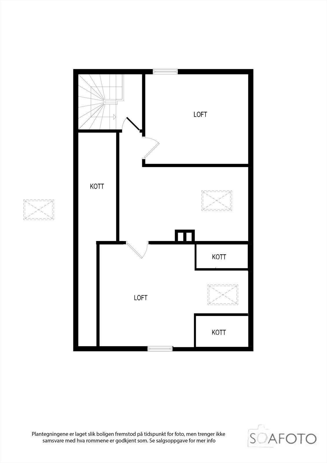 Planløsning 4. et. (loft) Galleribilde