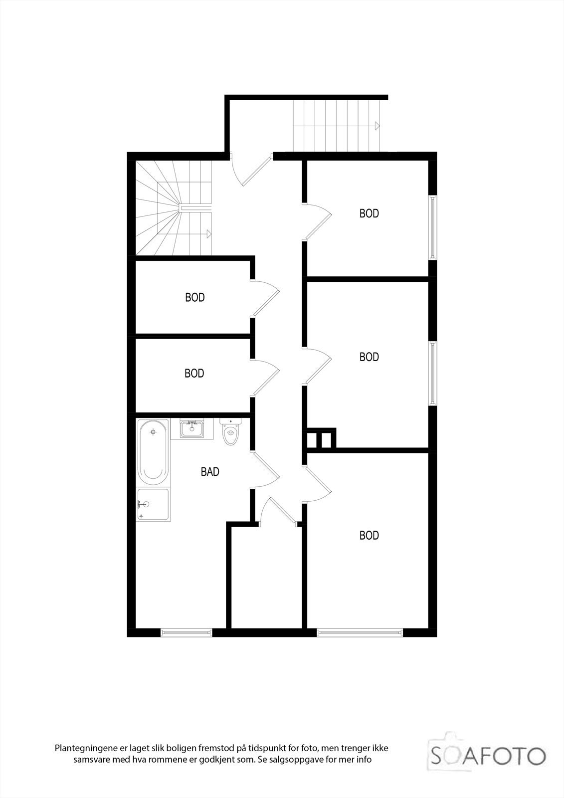 Planløsning kjeller Galleribilde