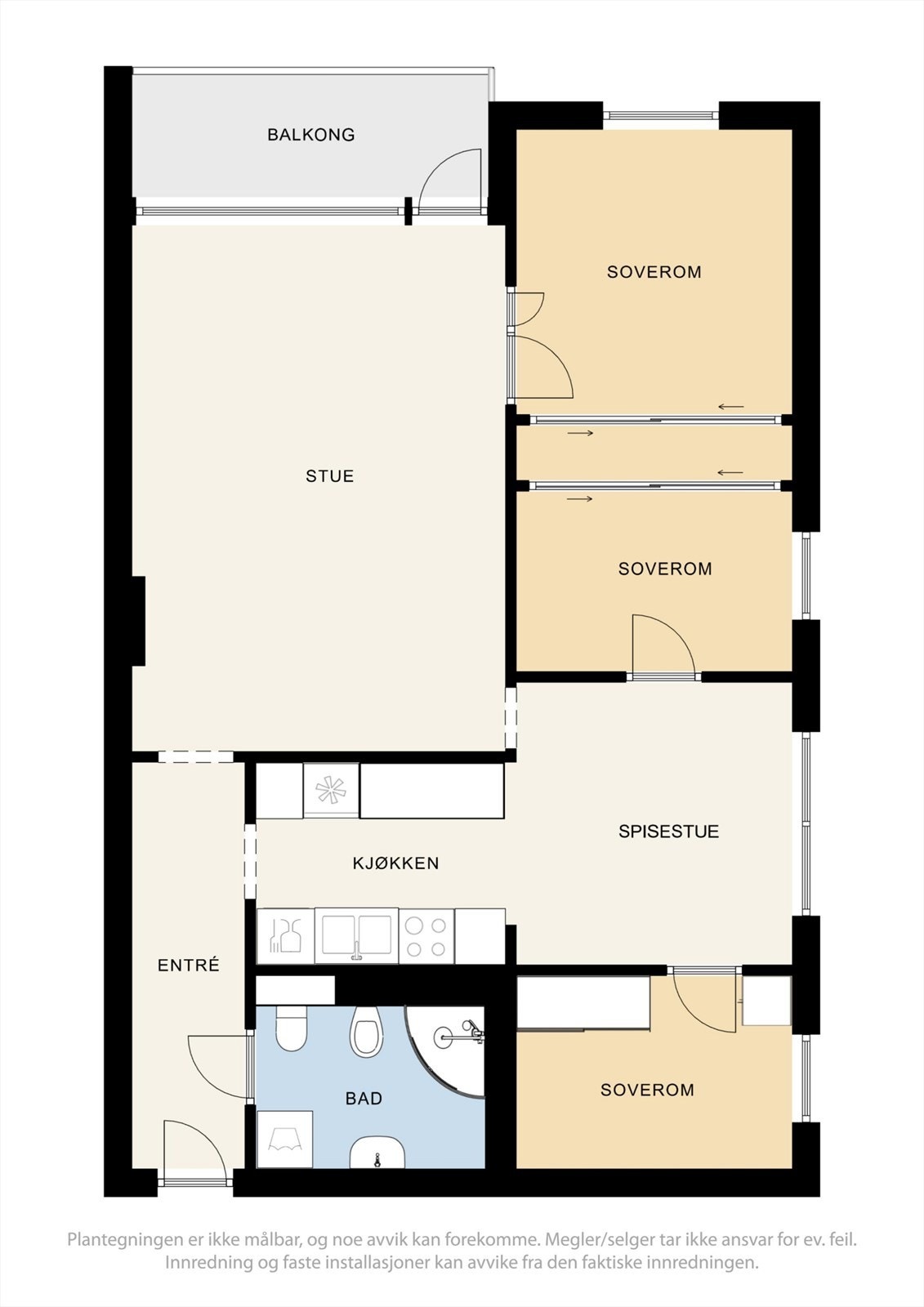Plantegning - Se punkt "ferdigattest". Galleribilde
