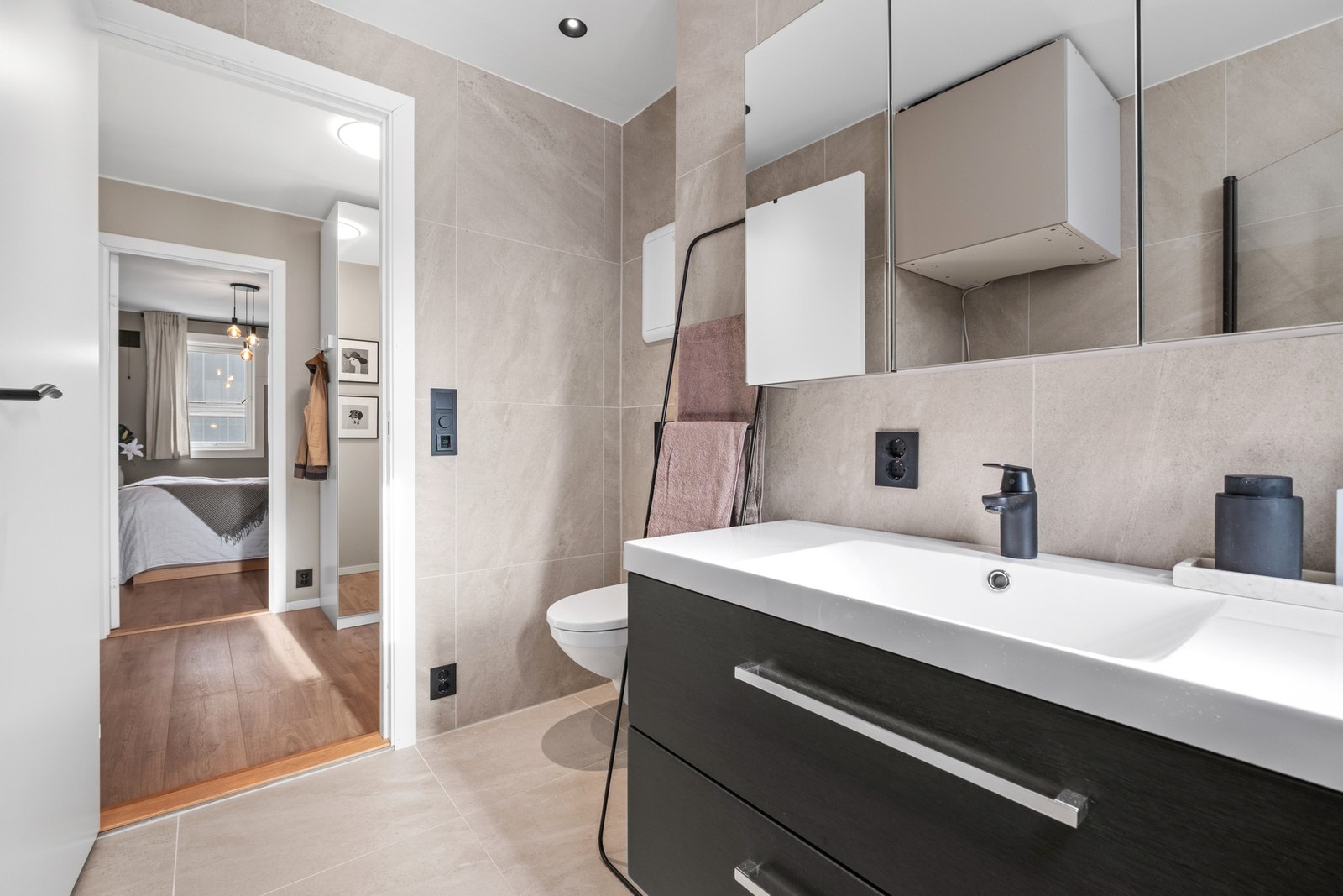 Badet har fått tilstandsgrad 1 i rapporten fra takstmann. Galleribilde