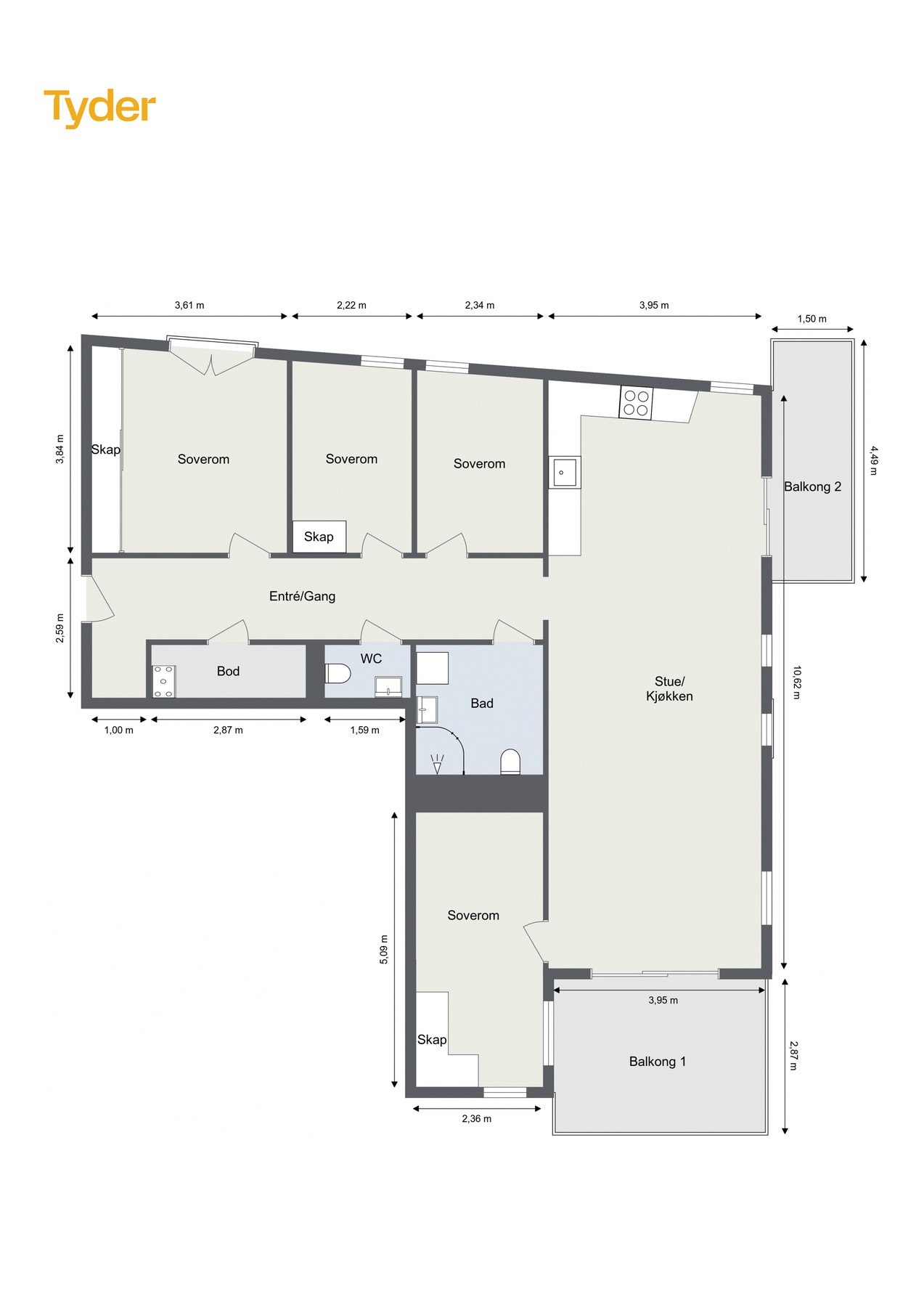 Plantegning Galleribilde