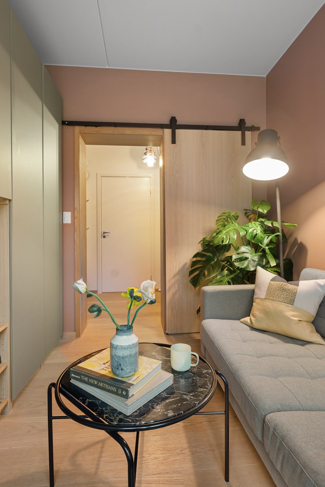 Flott skyvedør med stilfulle detaljer. Galleribilde