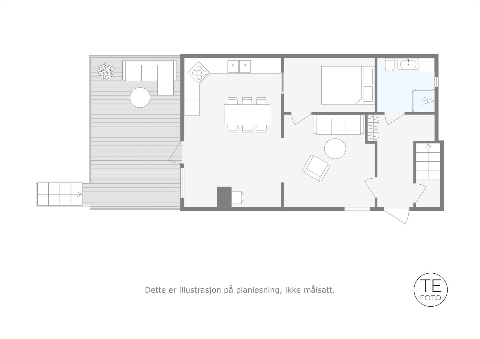 Plantegning - underetasje Galleribilde