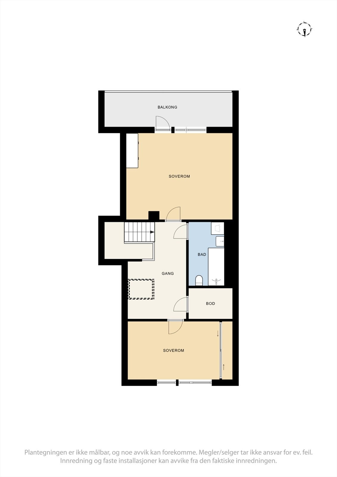 Plantegninger loftetasje. Galleribilde