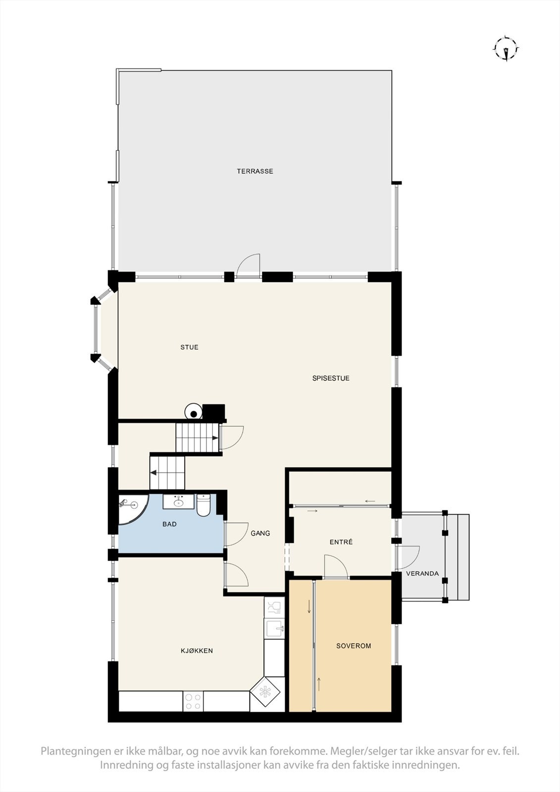 Plantegninger 1. etasje. Galleribilde