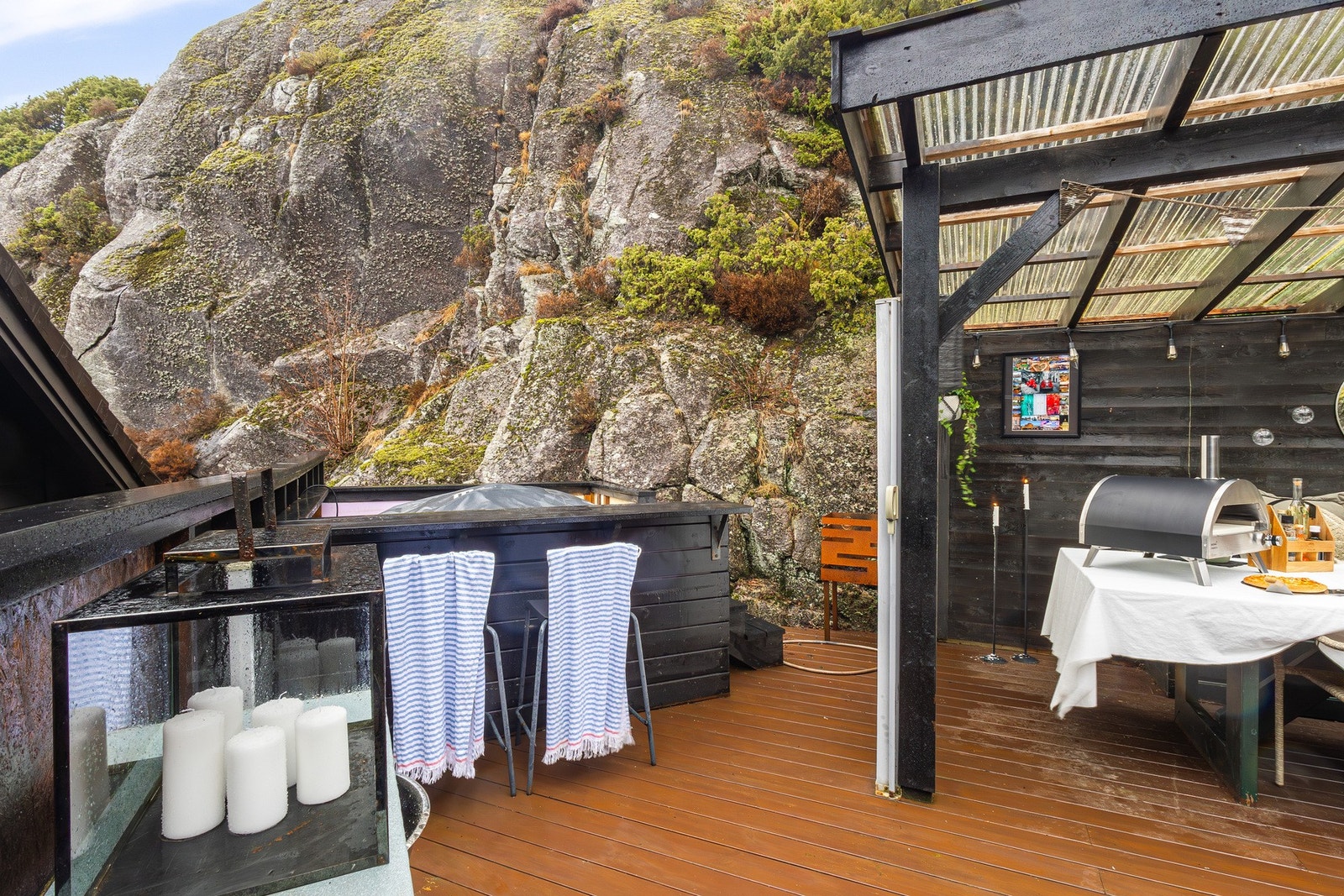 Terrassen fungerer som din egen private oase. Galleribilde