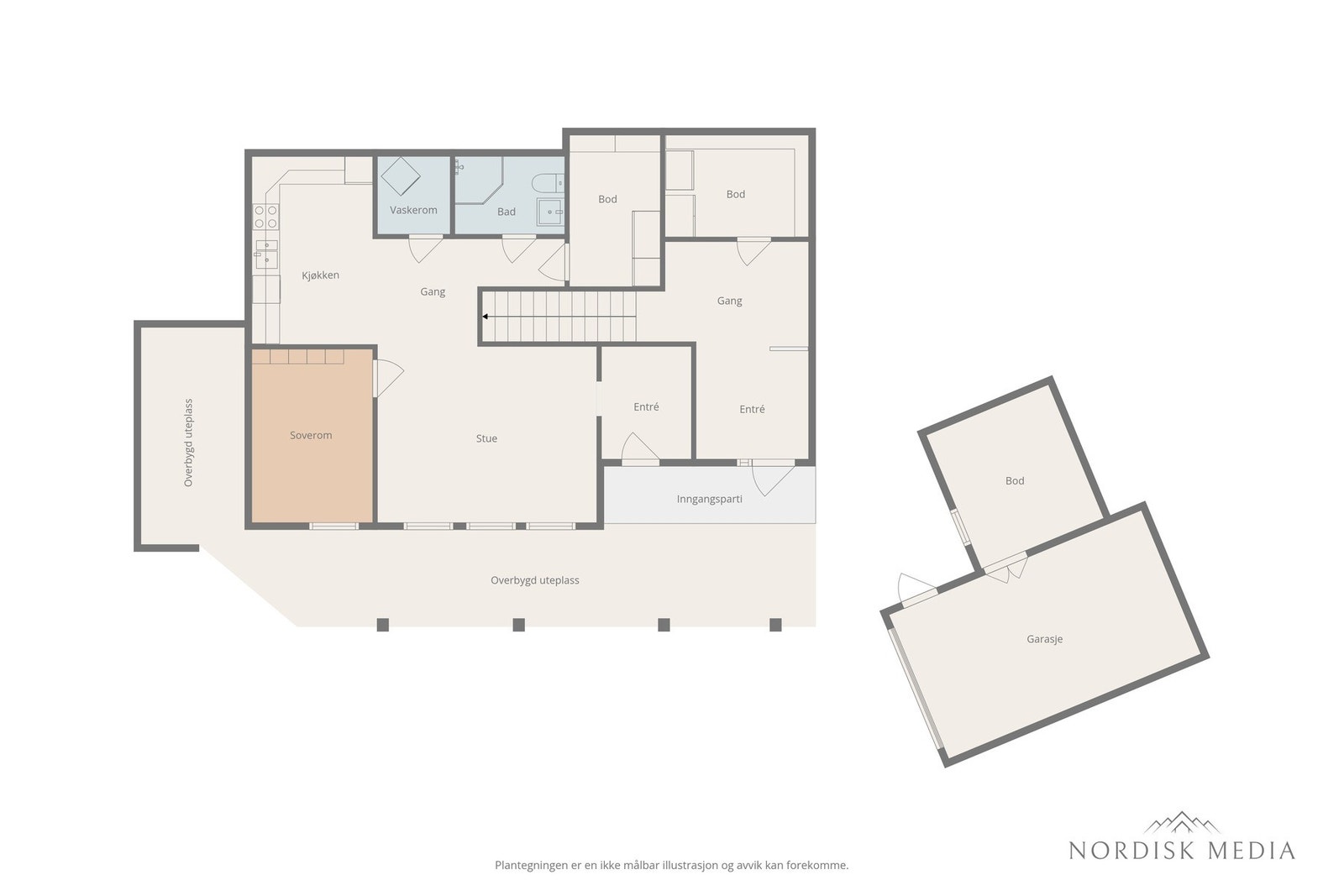 Plantegning 1.etasje. Galleribilde