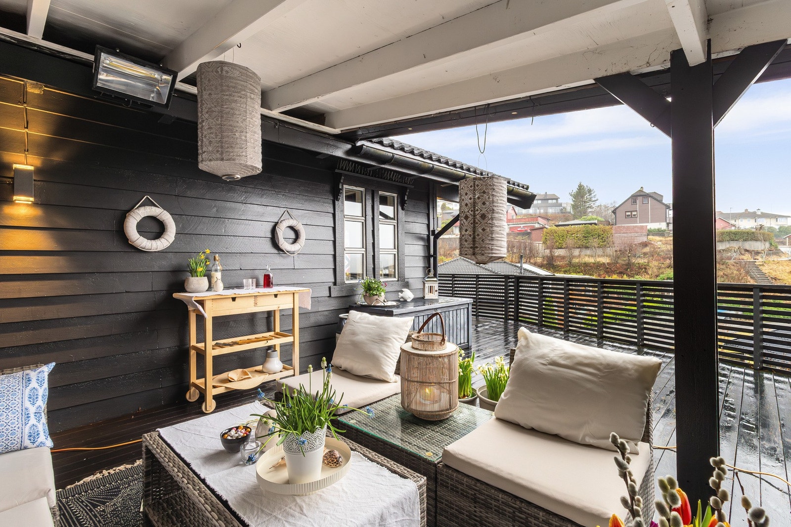 Her kan du nyte flere store uteområder med masse sol og skjermet beliggenhet. Galleribilde