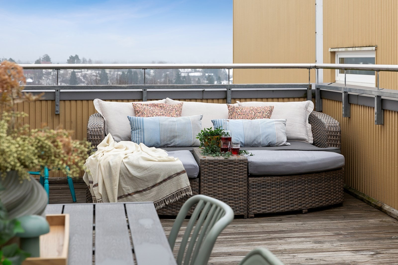 Her kan man skape sin egen private oase med utsikt over nærområdet. Galleribilde