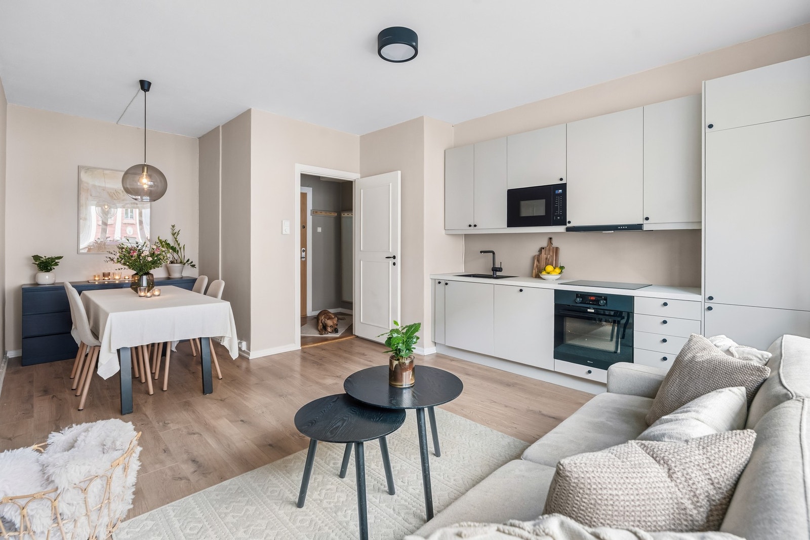 Boligen fremstår lys og luftig med en generøs takhøyde opptil 2.64m, store vindusflater og pene overflater - perfekt for par / førstegangskjøp! Galleribilde