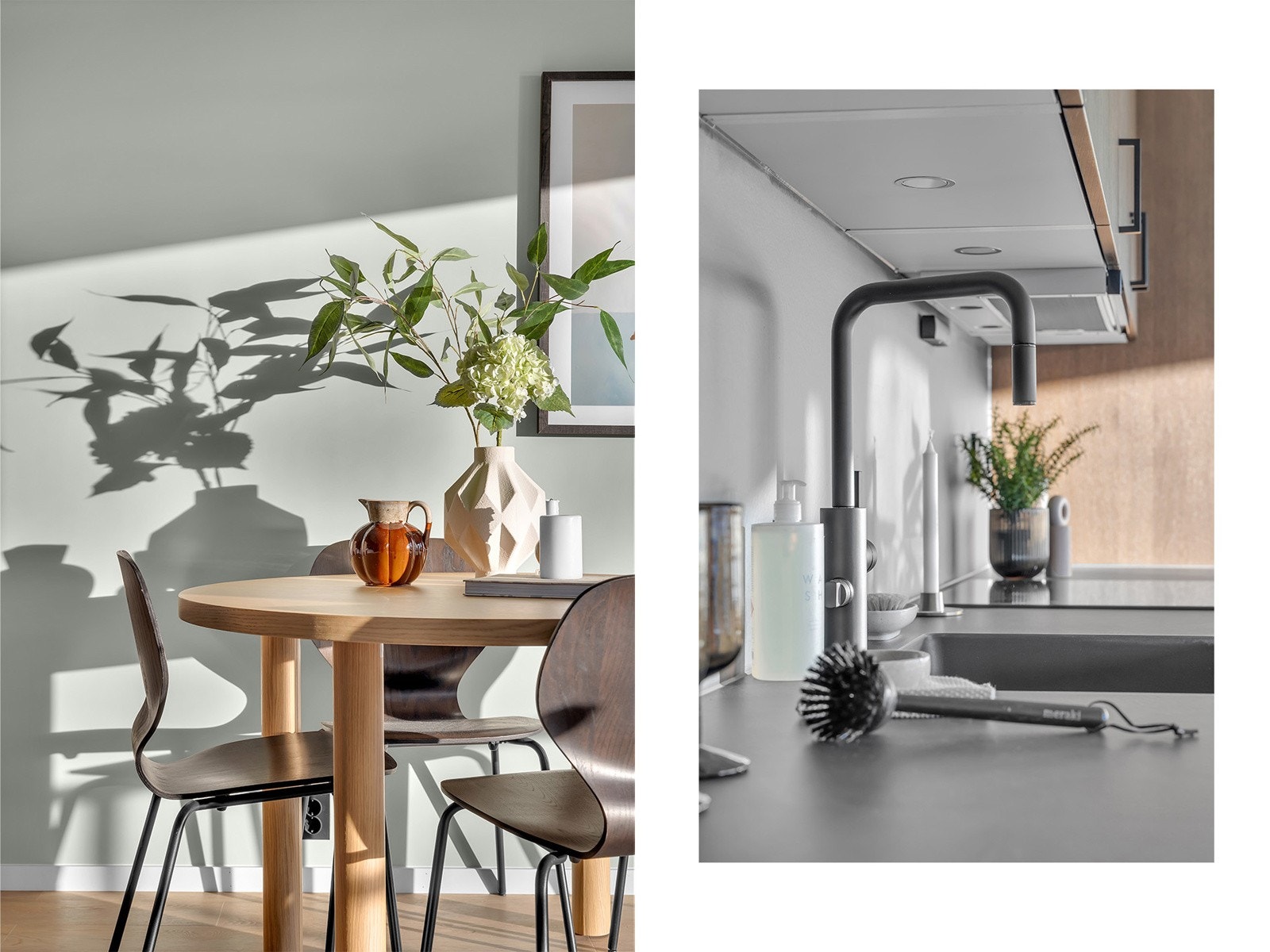 Lys og fin stue med malte veggoverflater og god takhøyde som skaper en god romfølelse. Galleribilde