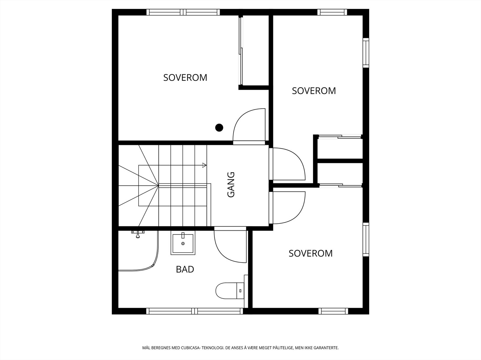 Veiledende skisse av andre etasje. Galleribilde