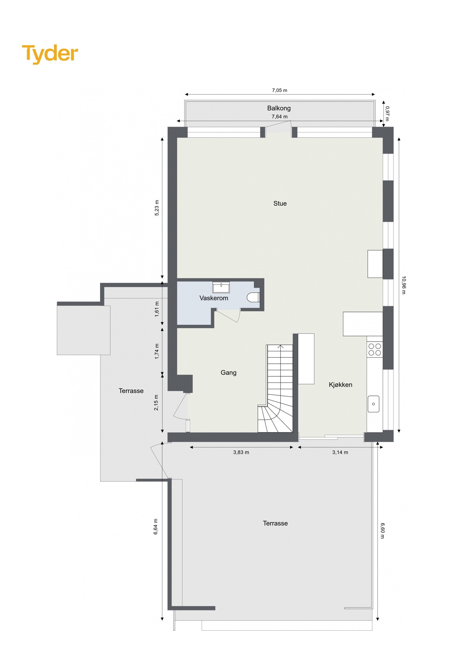 Plantegning - 1. etasje Galleribilde