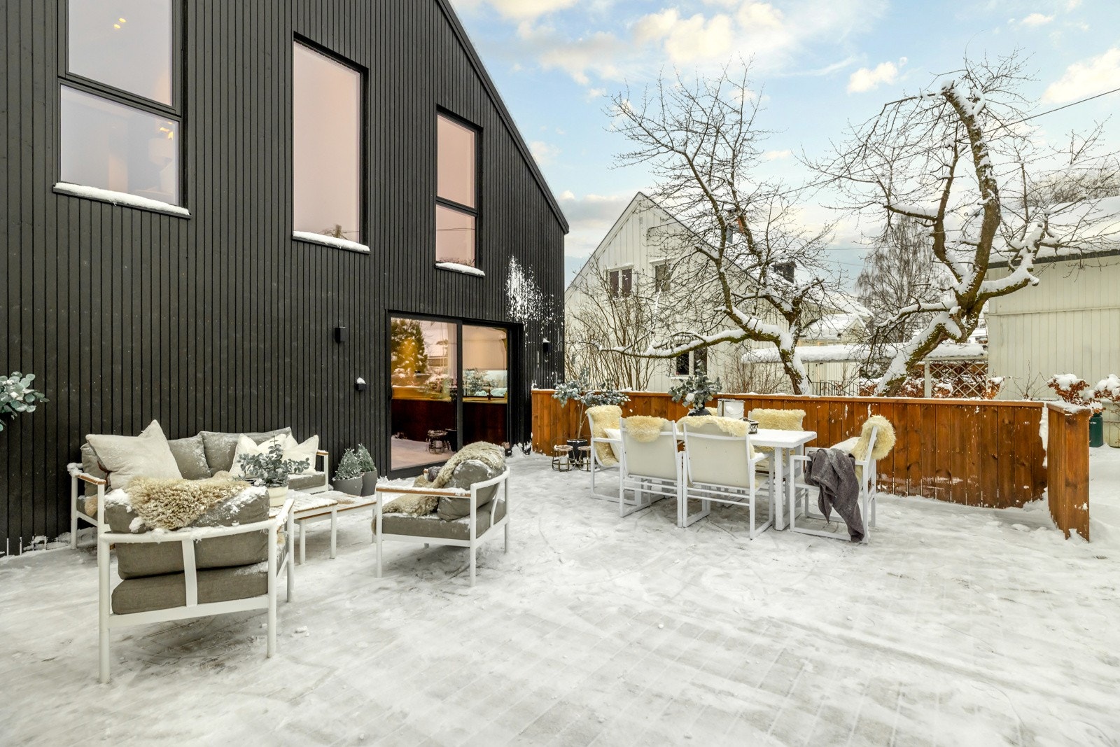 Her får du flere flotte uteplasser. Galleribilde