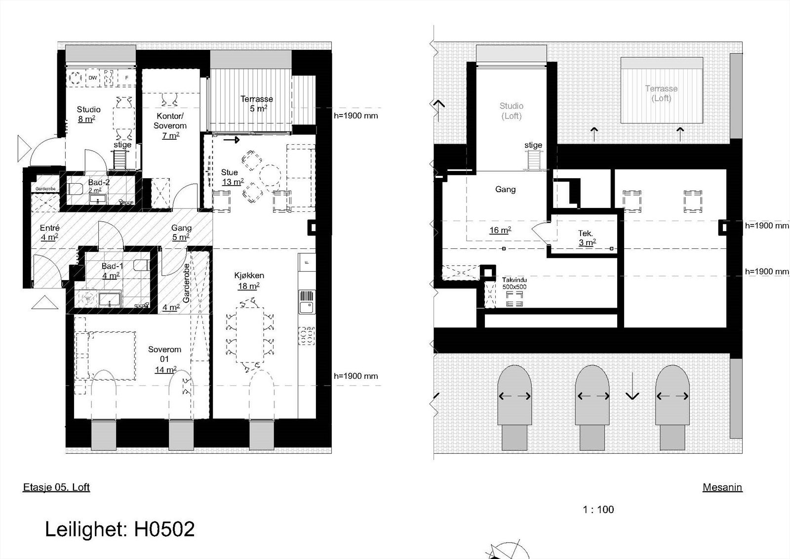 Plantegning Galleribilde