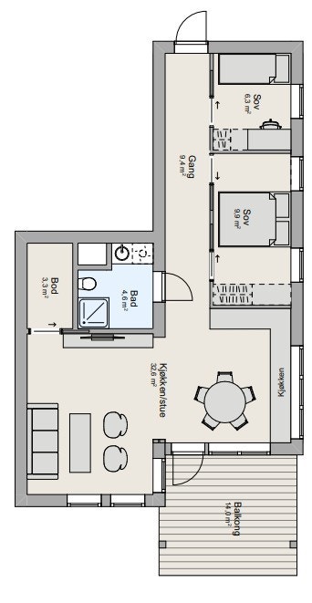 Salgstegning Galleribilde