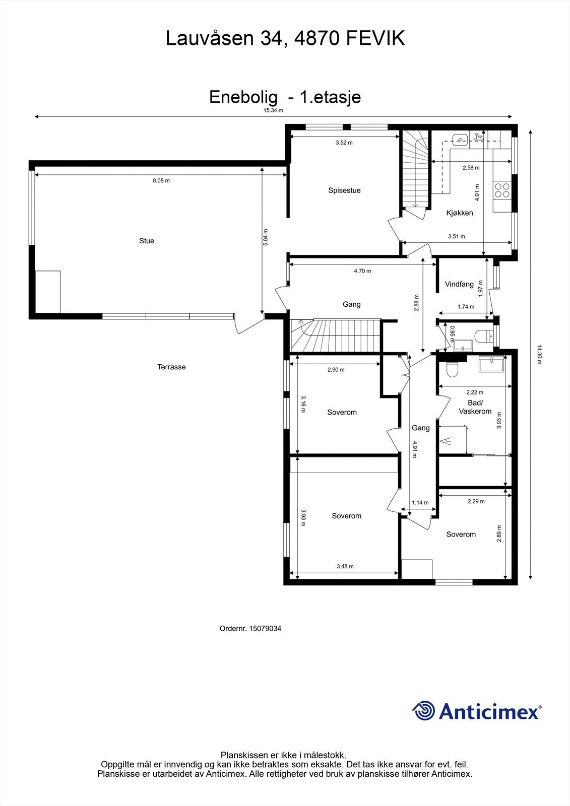 Plantegning 1. etasje. Galleribilde
