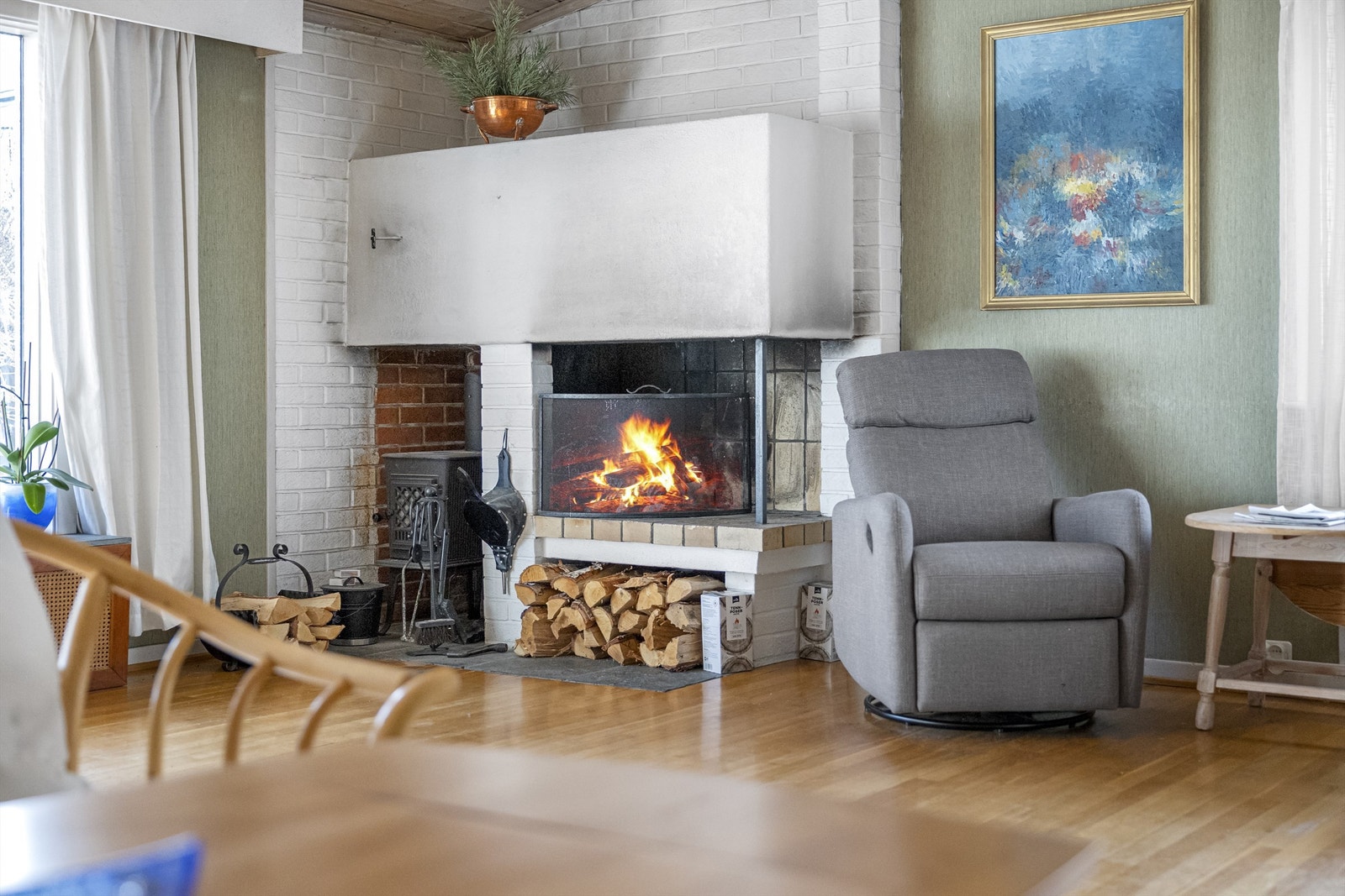 Koselig peis. Galleribilde