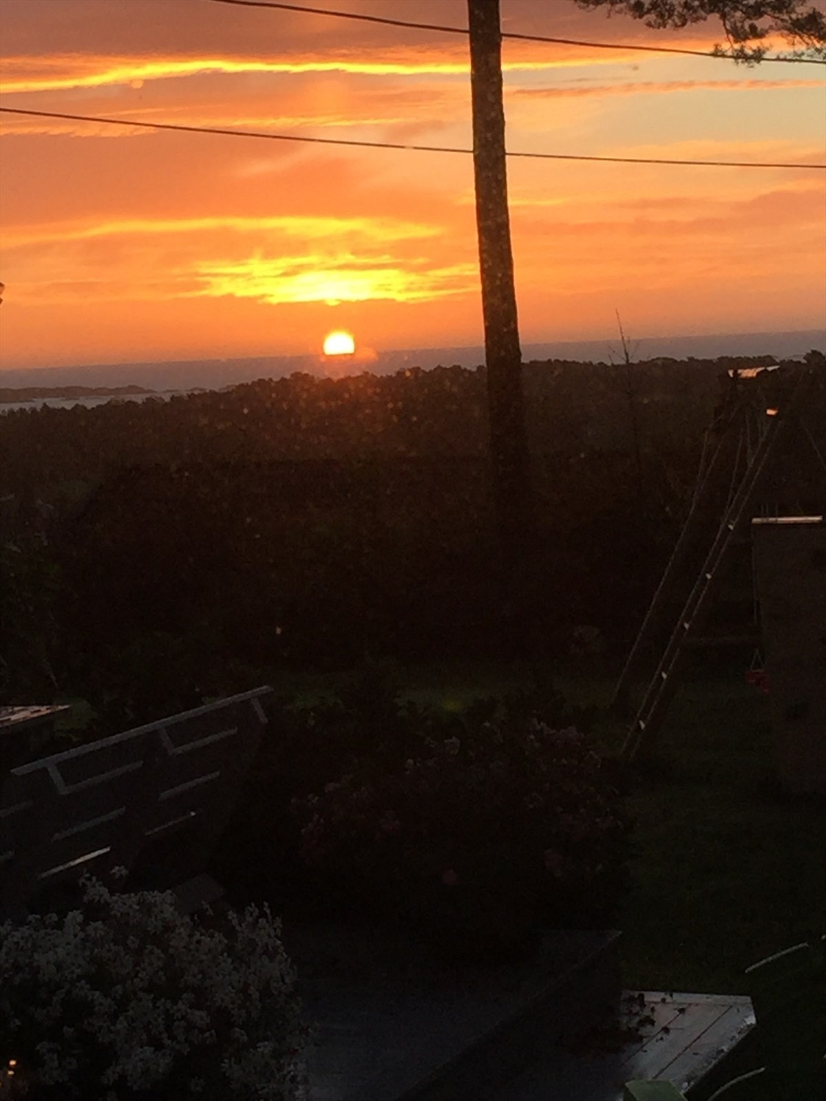 Soloppgang fra terrassen. Galleribilde