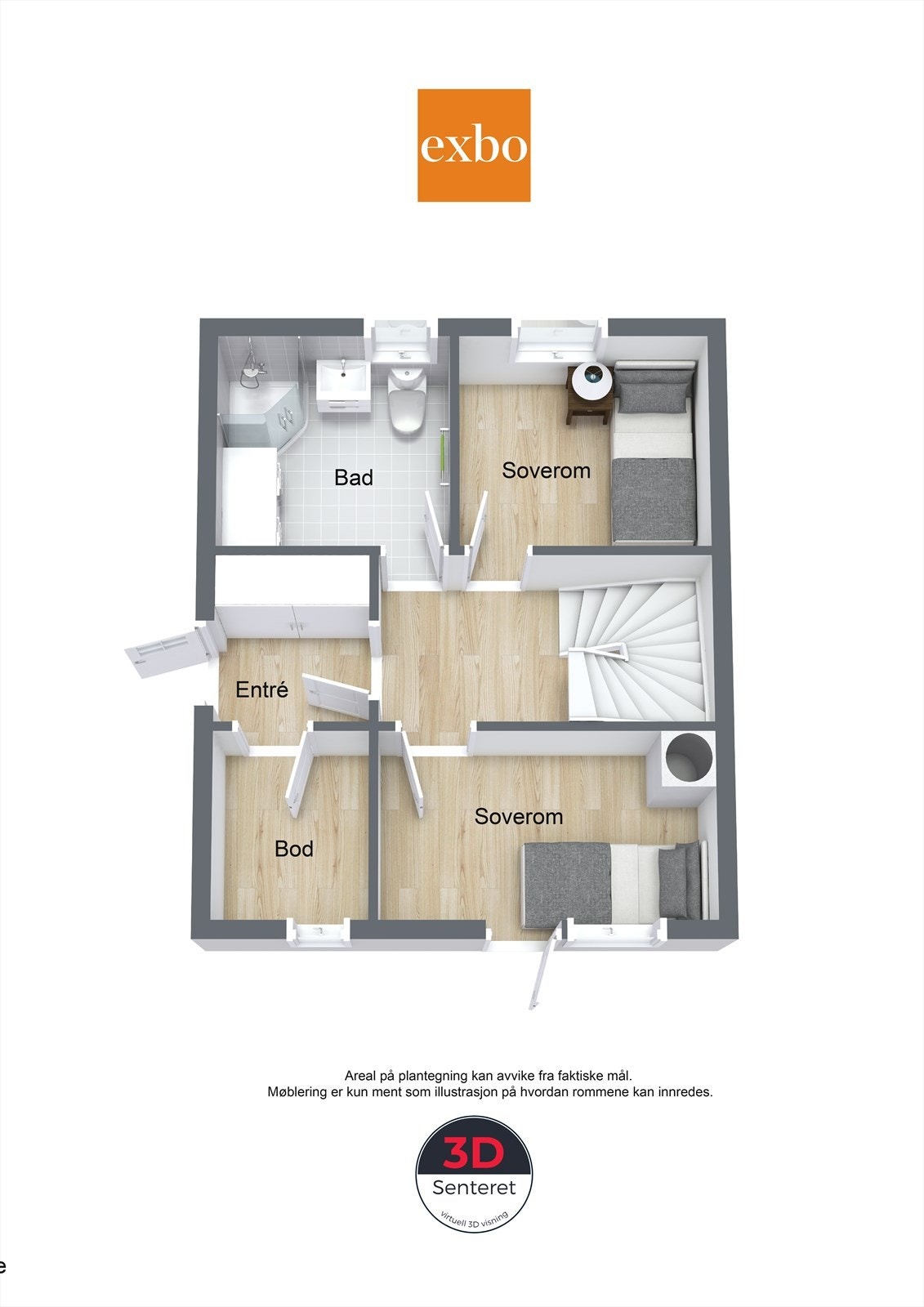 Plantegning 1.etg Galleribilde