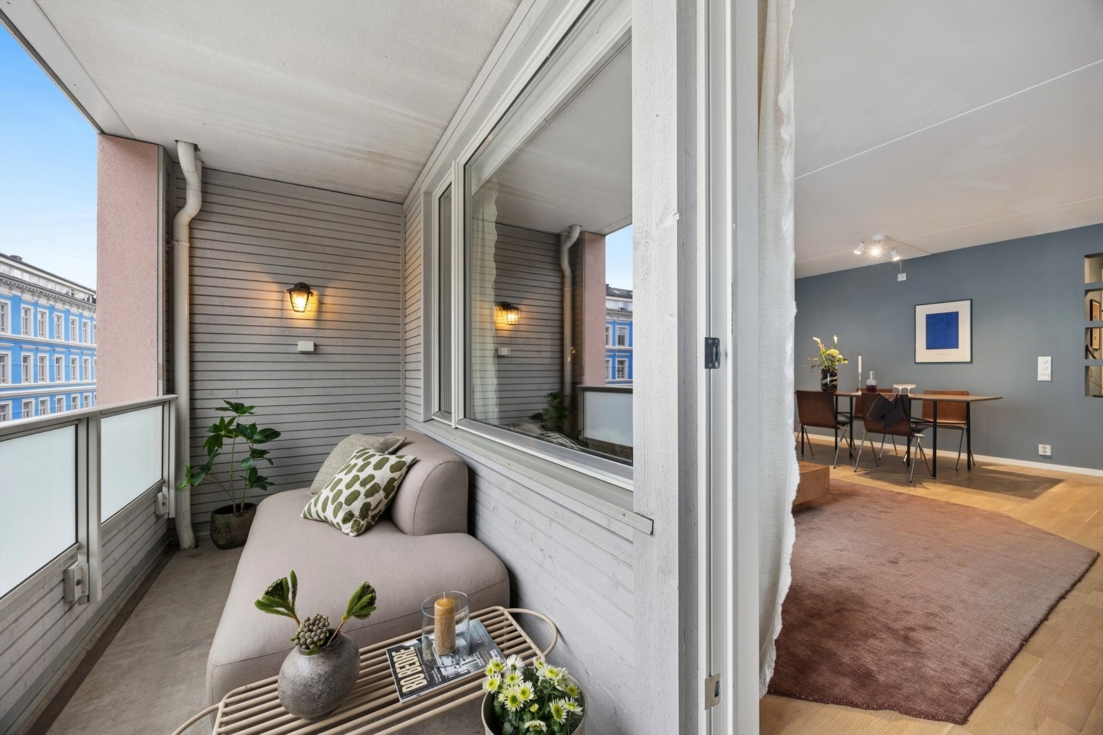 Vestvendt balkong på 7 kvm. Galleribilde