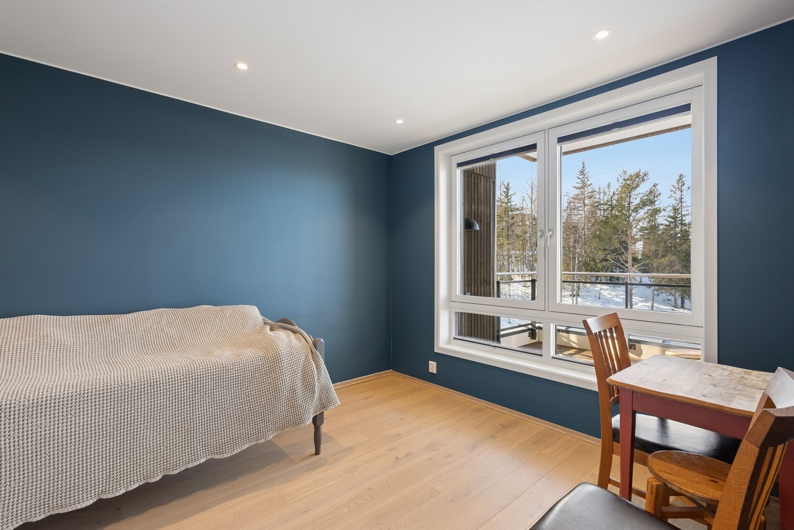 Soverommet har innvending solskjerming. Galleribilde