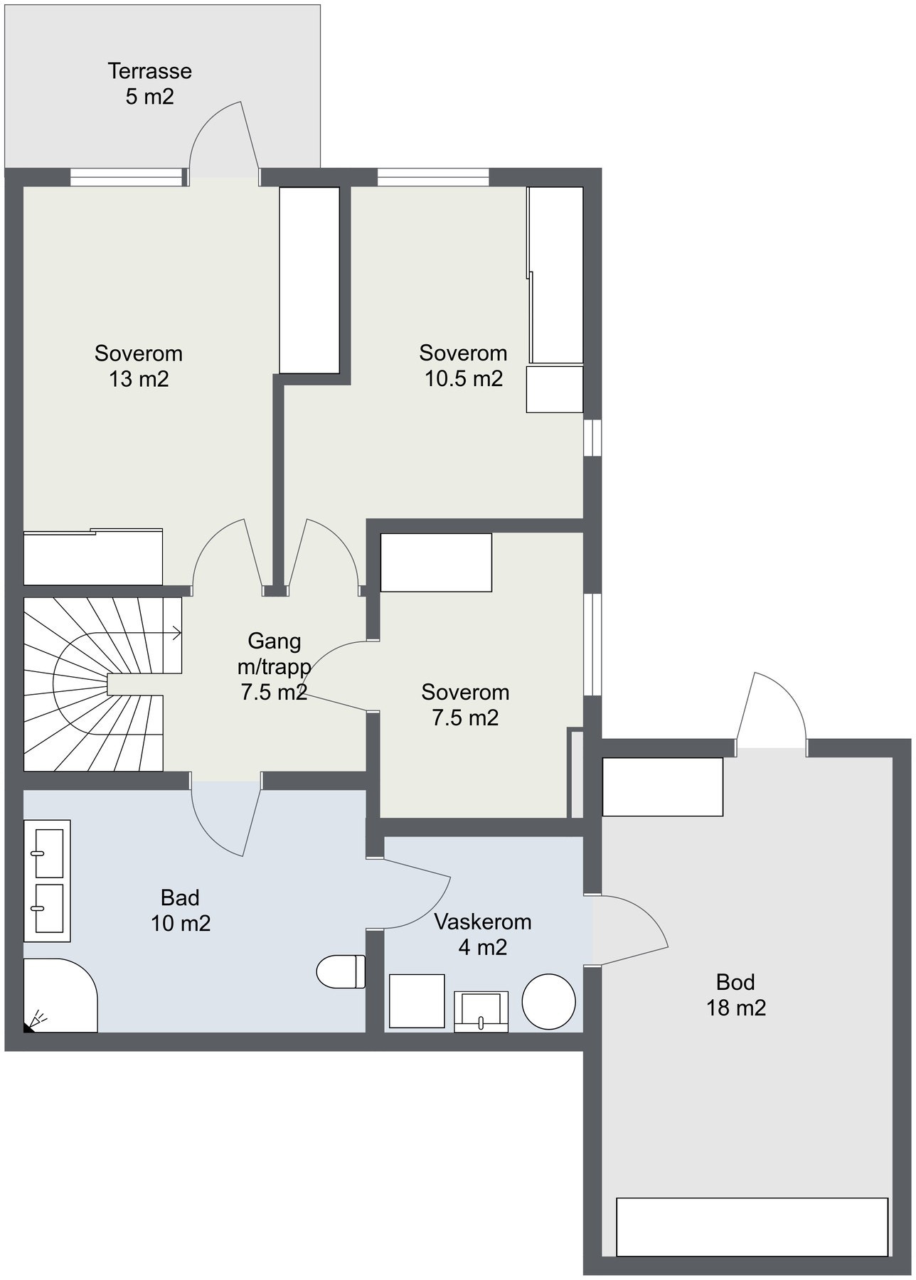 Planskisse sokkel. Galleribilde