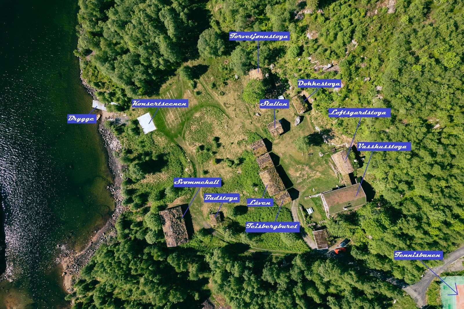 Oversikt over Tunet Galleribilde