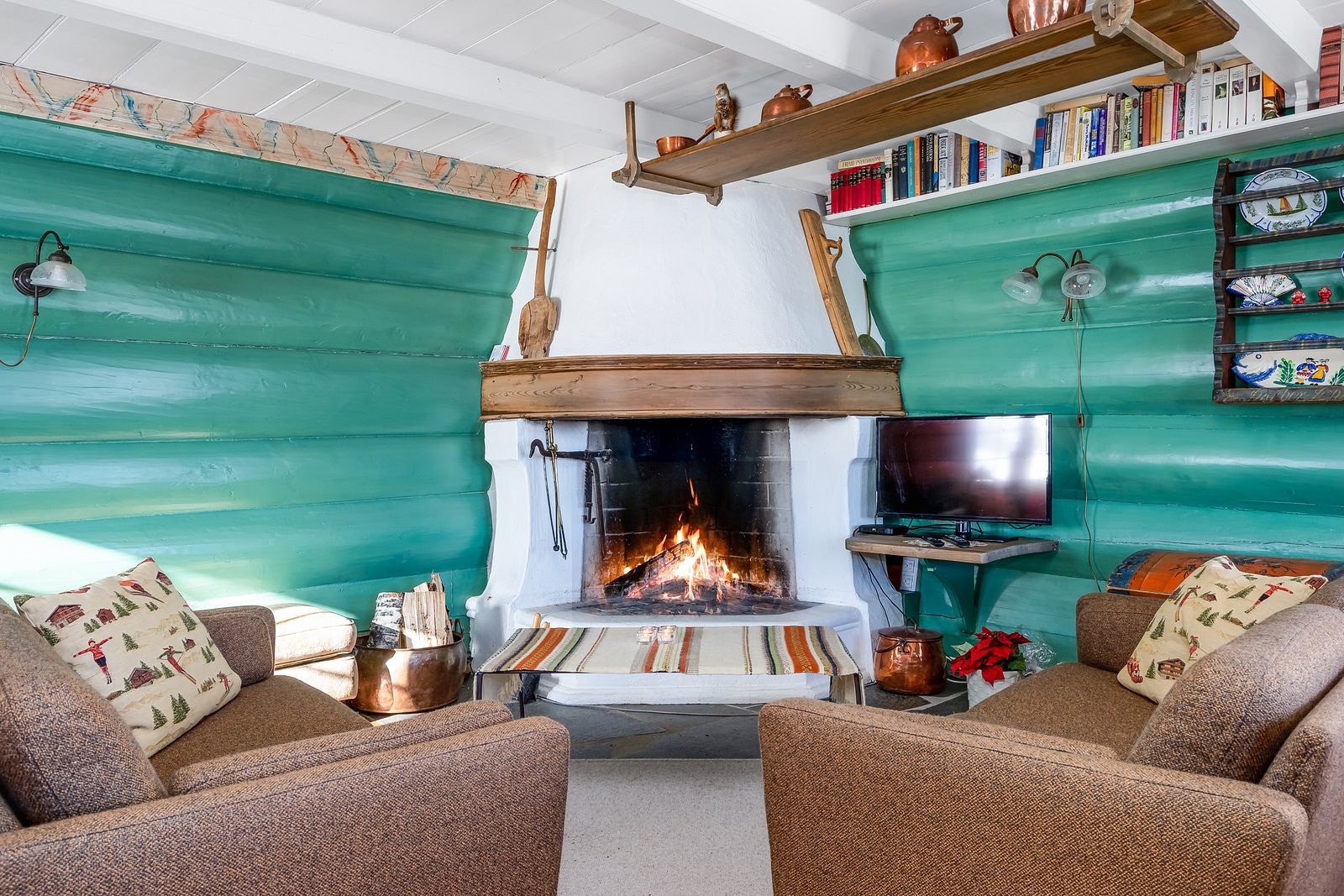 Det er flere ilsteder på Neset. Dette er fra dagligstuen. Galleribilde