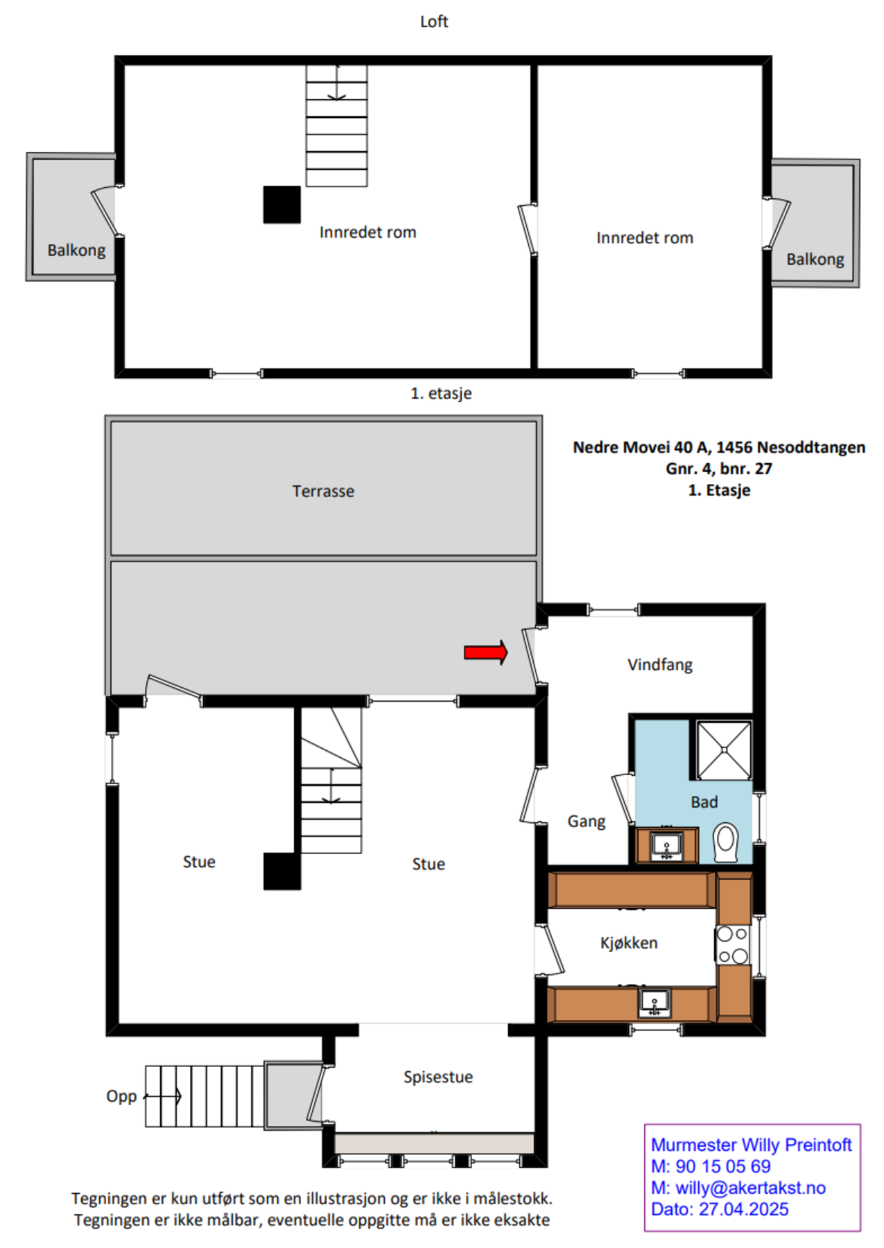 Plantegning Galleribilde