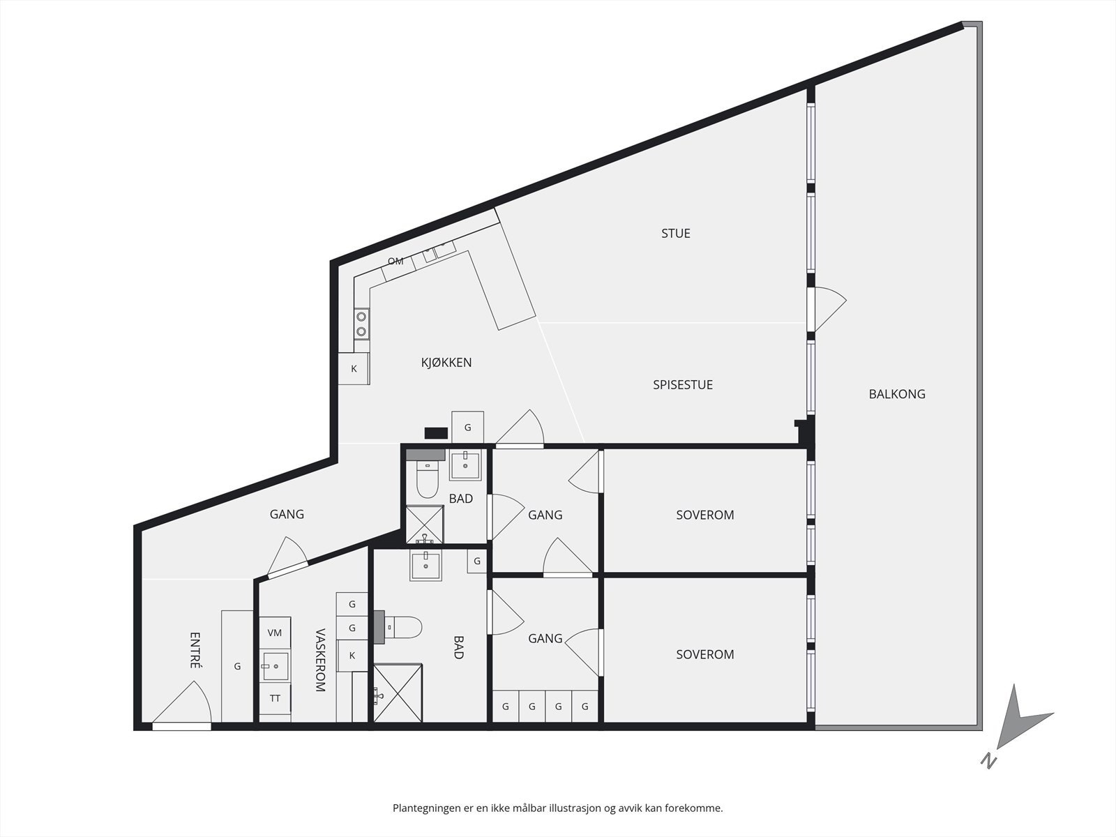 Planskisse Galleribilde