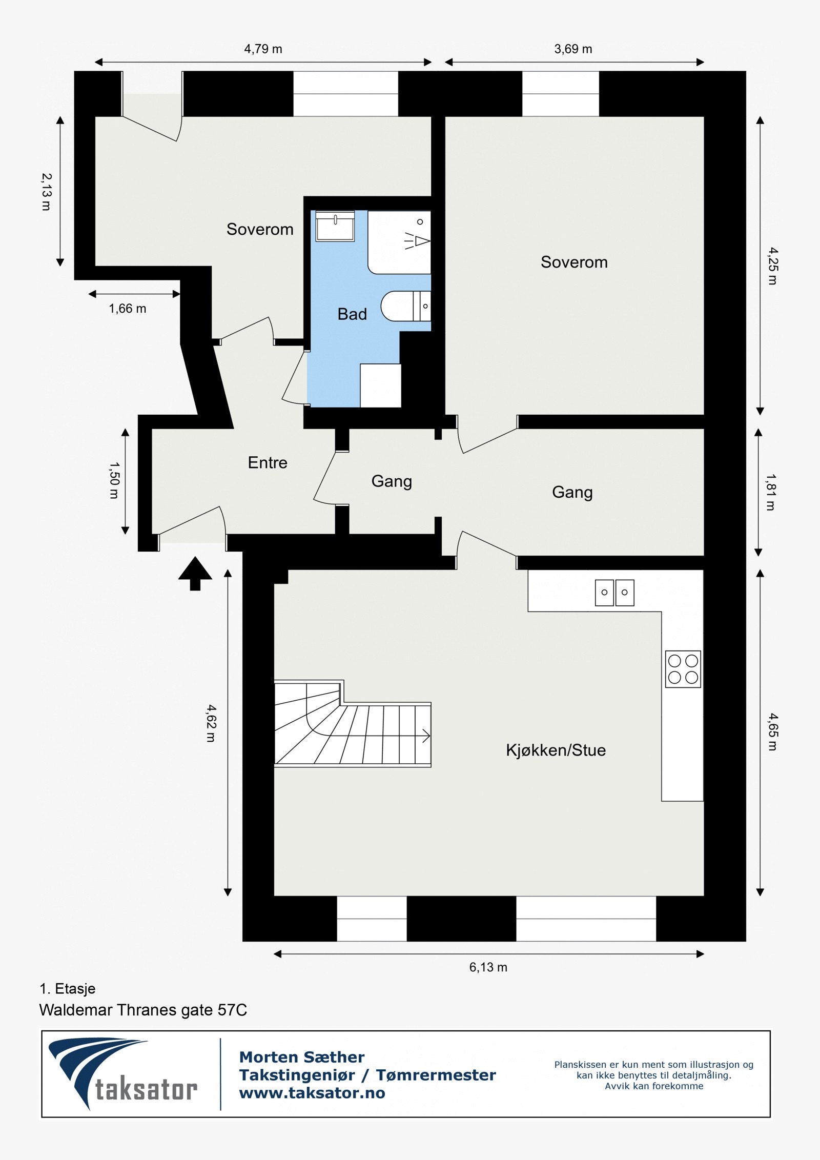 Planløsning - 1.etasje Galleribilde