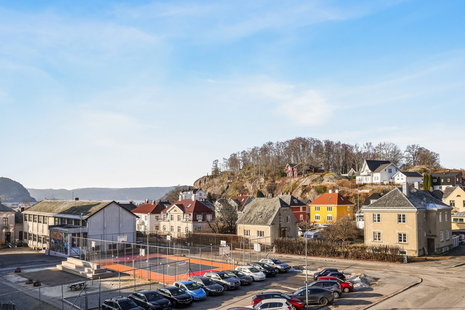 Utsikt fra balkong Galleribilde