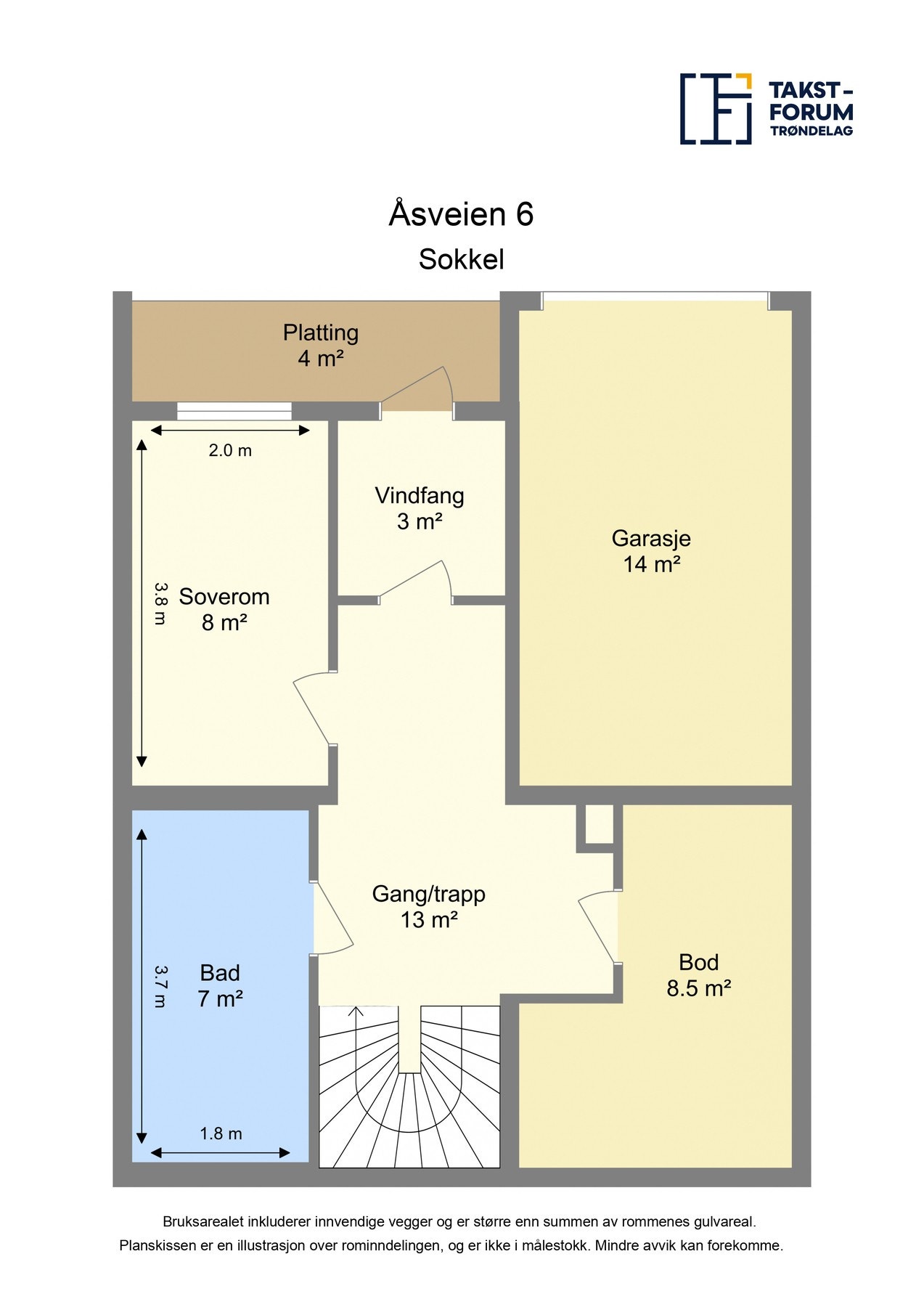 Plantegning sokkel. Galleribilde