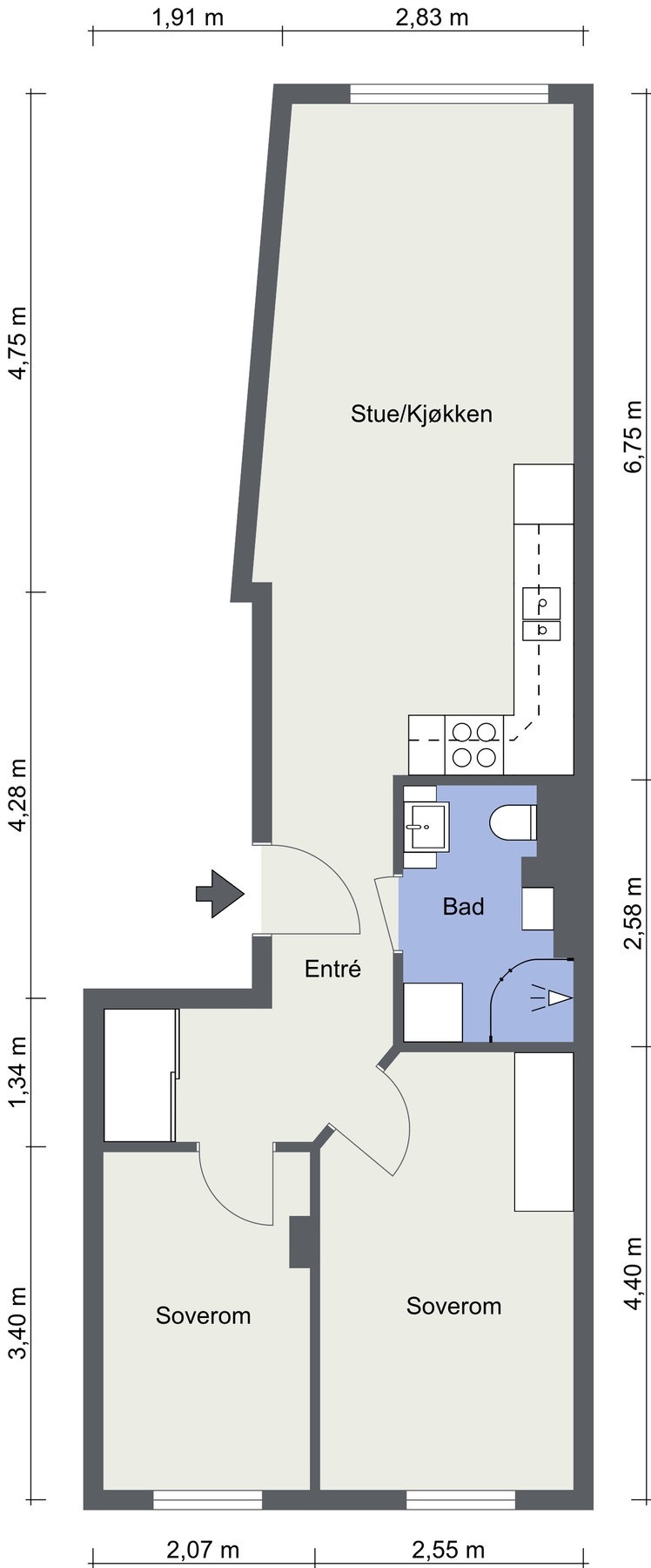 Plantegning. Galleribilde