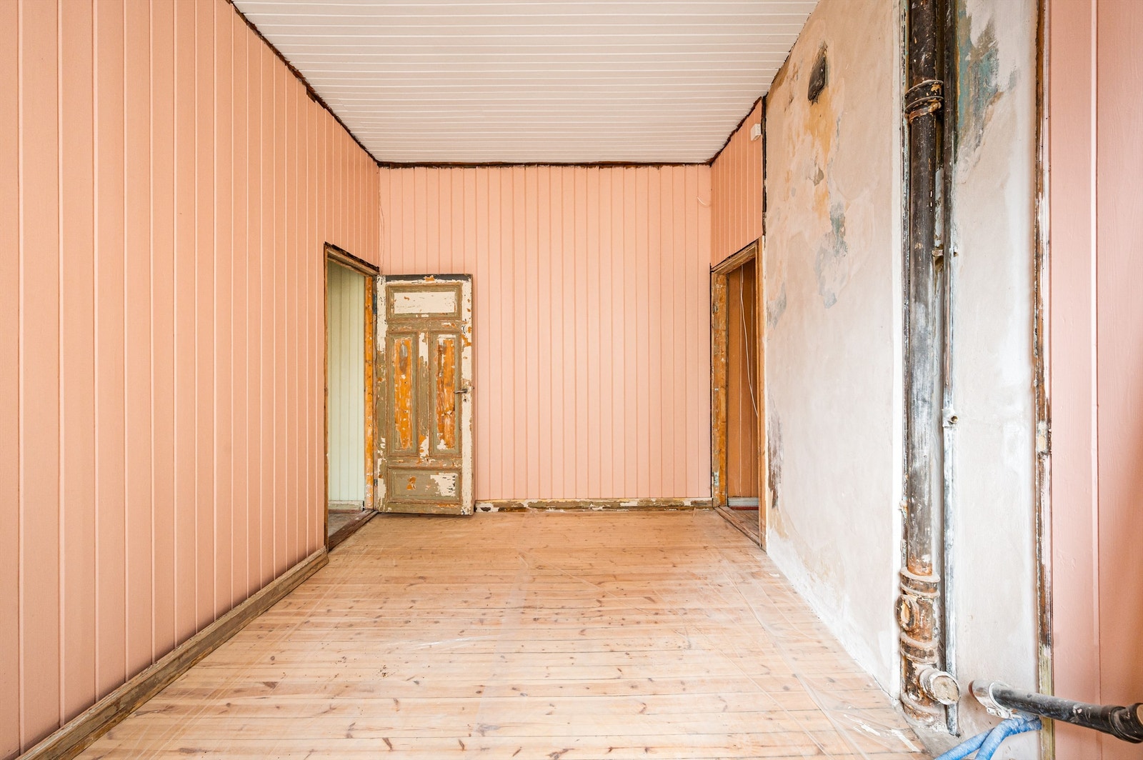 Rommet avsatt til kjøkken leveres uten innredning, som gir frihet til å skape din egen løsning. Galleribilde