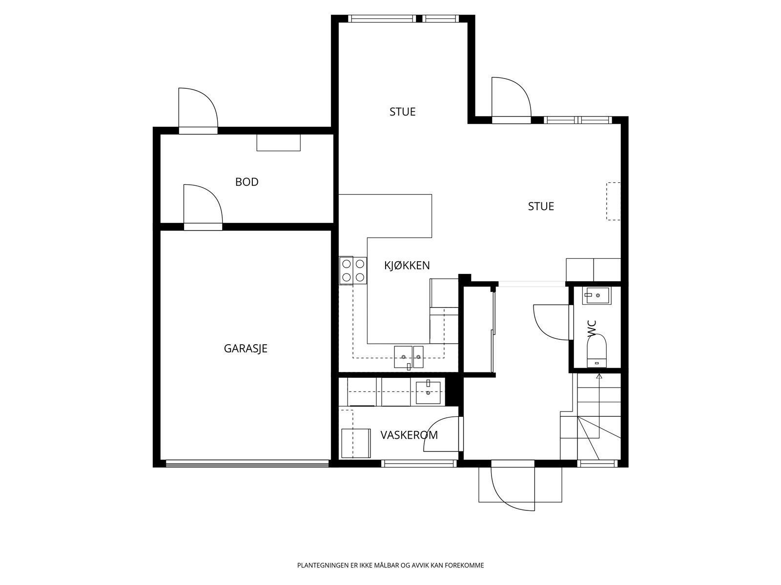Plantegning 1. etasje. Galleribilde