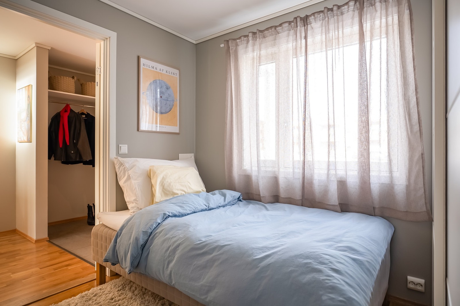 Soverom 3 er på 7 kvm, også med garderobe. Galleribilde