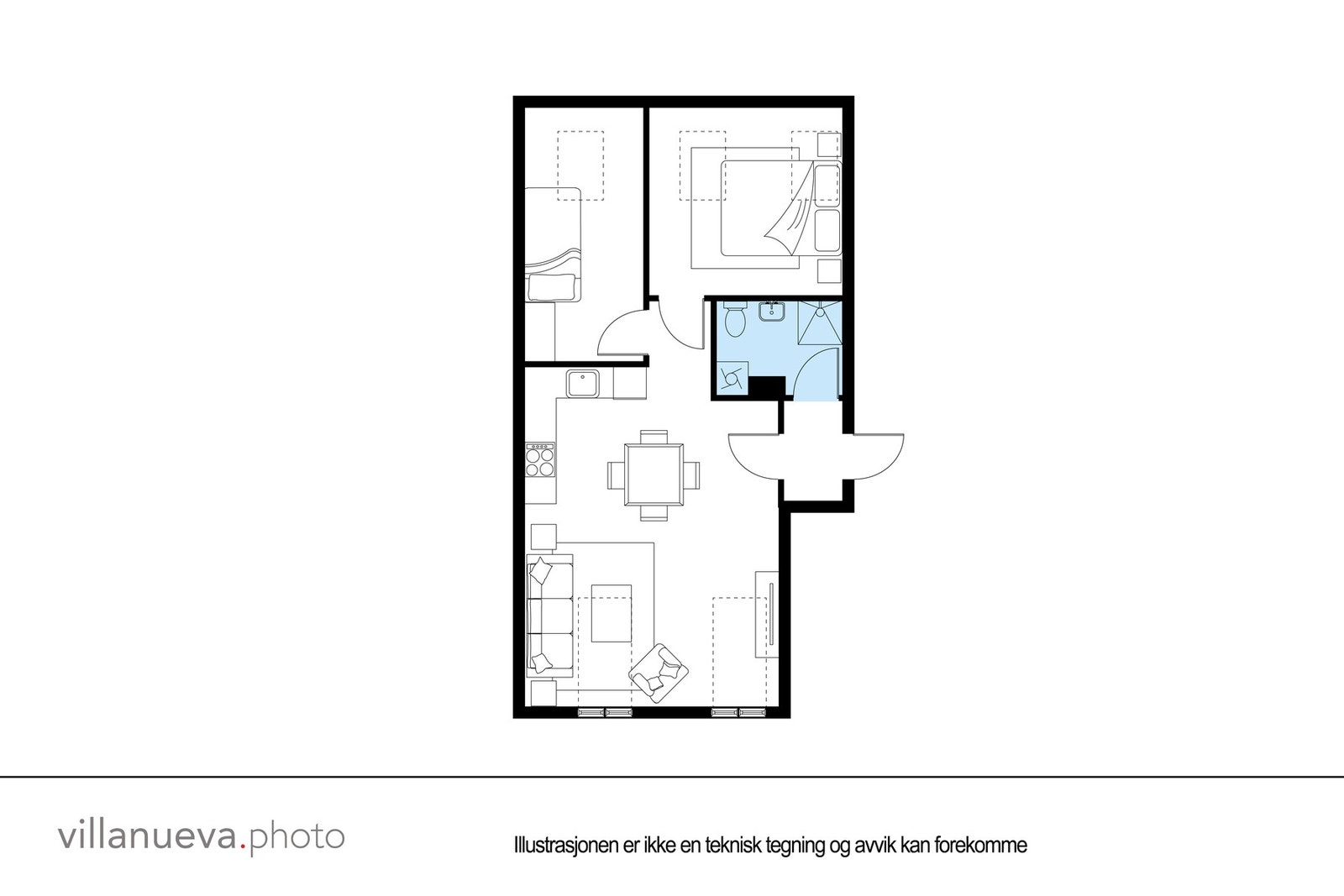 Plantegning - ikke målbar. Galleribilde