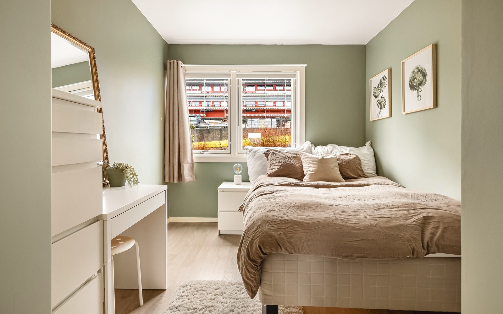 Soverommet måler 8,8 kvadratmeter Galleribilde