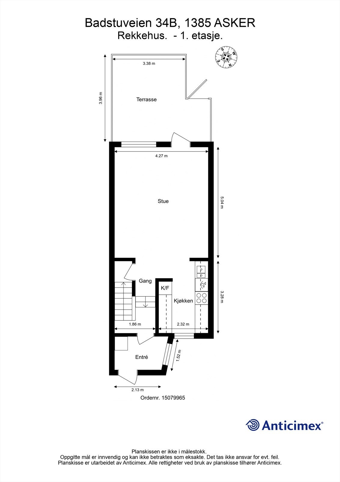 Plantegning 1. etasje Galleribilde