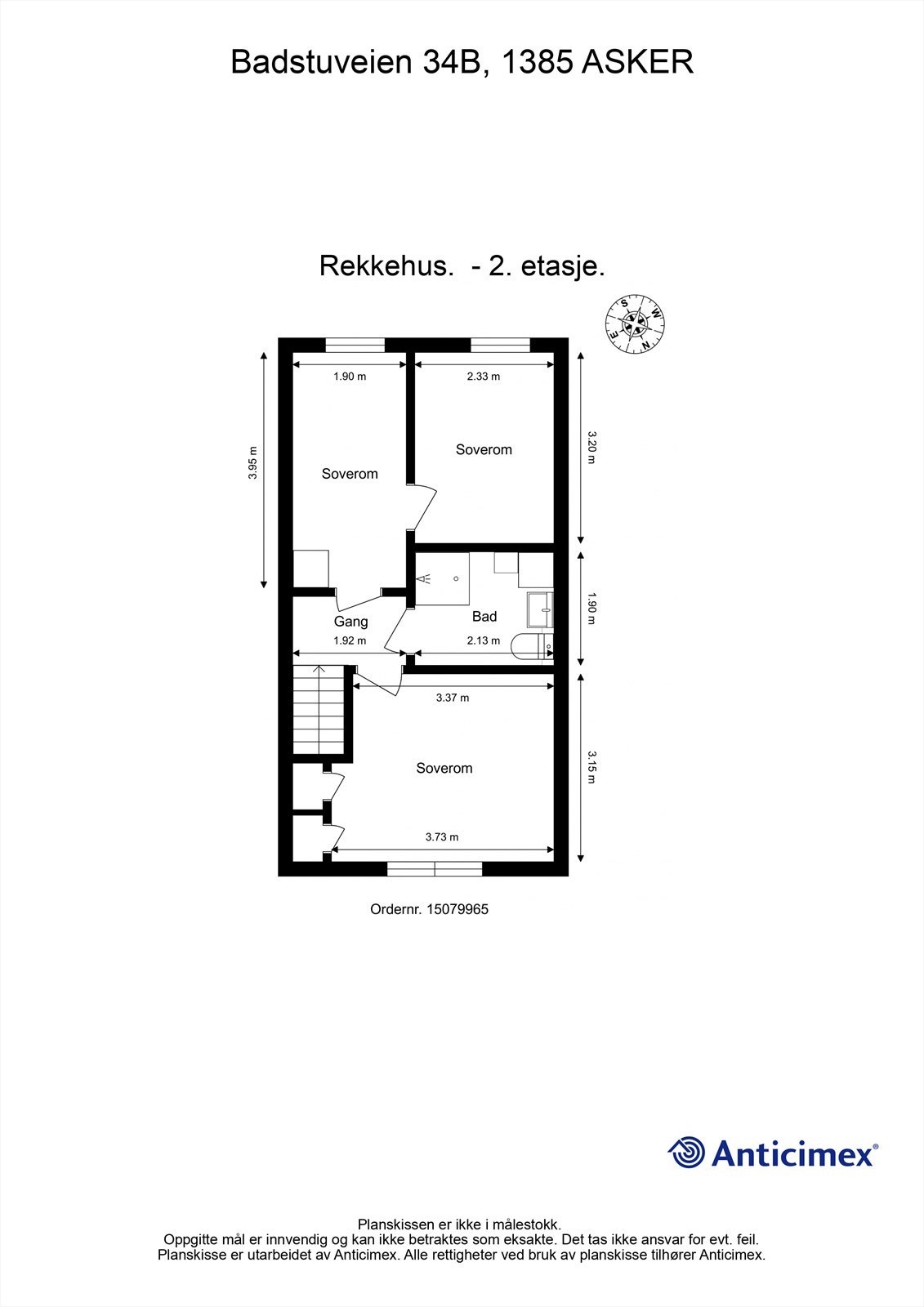 Plantegning 2. etasje Galleribilde