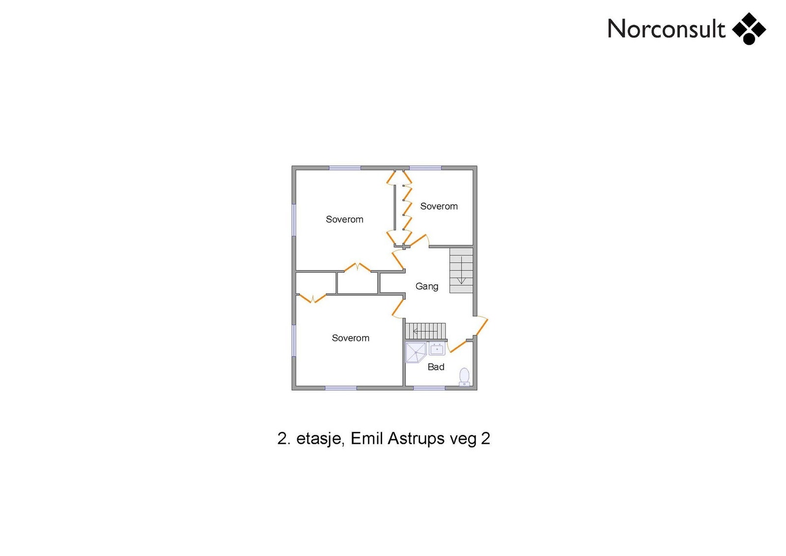 Planskisse - 2.etasje Galleribilde