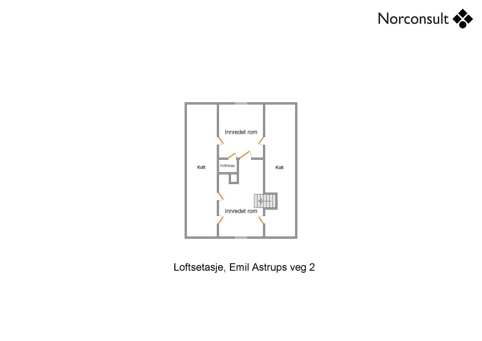 Planskisse - Loftetasje Galleribilde