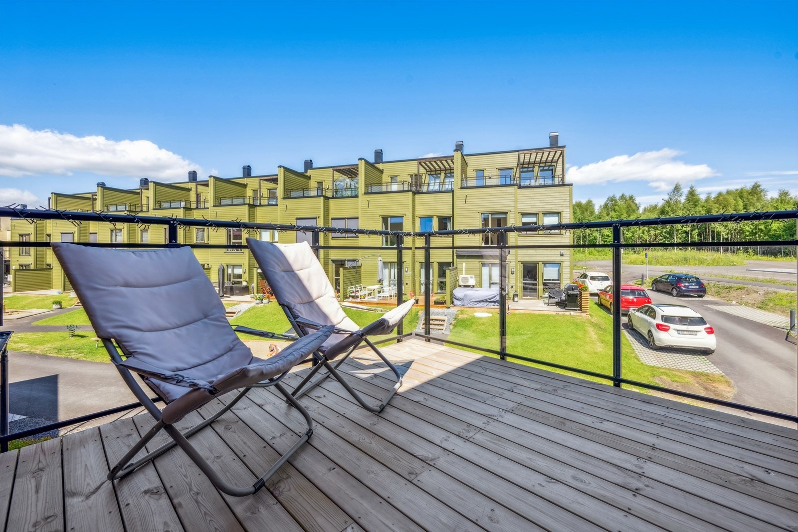 Hyggelig balkong i 2. etg. Galleribilde